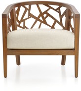 Thumbnail for your product : Crate & Barrel Ankara Grey Wash Frame Chair with Fabric Cushion