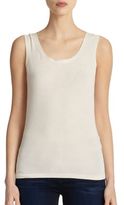 Thumbnail for your product : Lafayette 148 New York Cotton Scoopneck Shell