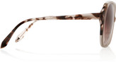 Thumbnail for your product : Victoria Beckham D-frame mottled acetate sunglasses