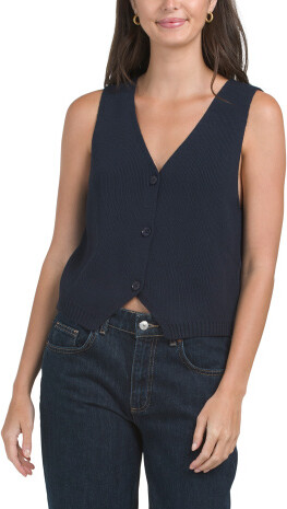 TJMAXX Knit Vest, Cotton/Polyester