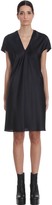 Thumbnail for your product : Rick Owens V Dress Dress In Black Silk