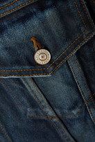 Thumbnail for your product : Balenciaga Swing Cropped Distressed Denim Jacket - Blue