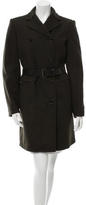 Thumbnail for your product : Prada Wool Belted Trench Coat