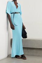 Thumbnail for your product : Norma Kamali Obie Stretch-jersey Maxi Dress - Light blue