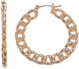 Thumbnail for your product : Juicy Couture chain link hoop earrings