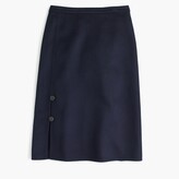 Thumbnail for your product : J.Crew Collection button skirt in double-faced cashmere
