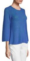 Thumbnail for your product : Eileen Fisher Roundneck Three-Quarter Sleeve Top