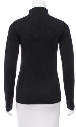 Dagmar Metallic-Accented Turtleneck Sweater w/ Tags