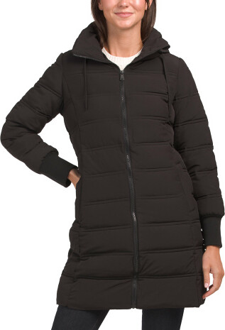 TJMAXX Hidden Hood Stretch Puffer Coat - ShopStyle