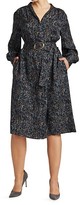 Thumbnail for your product : Lafayette 148 New York, Plus Size Clementine Belted Long-Sleeve Silk Dress