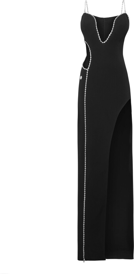 Philipp Plein Long Dress with Crystals