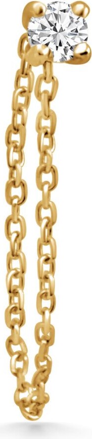 Hik&Rós Gold / White Chains Diamond Stud