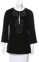Thumbnail for your product : Tory Burch Velvet Tunic Top