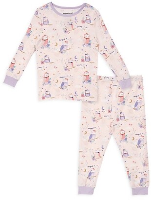 Magnetic Me Little Girl's & Girl's 2-Piece Owl Love You Forever Magnetic Pajama Set