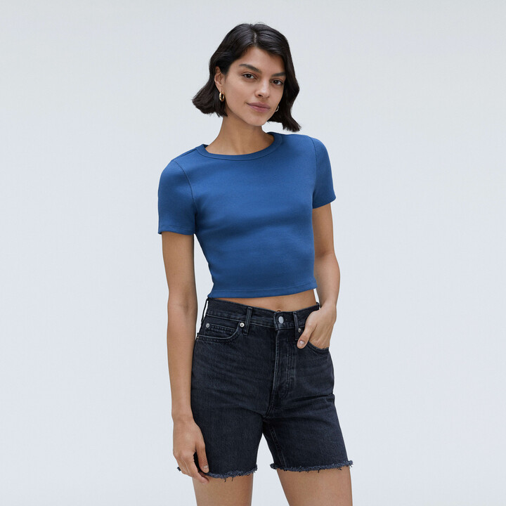 Everlane The Ribbed Baby Tee ShopStyle Tshirts