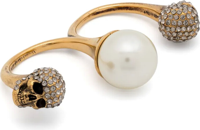 Alexander McQueen Skull Knuckleduster Ring