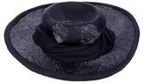 Thumbnail for your product : Eric Javits Woven Straw Hat Navy Woven Straw Hat