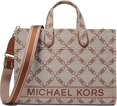 Michael Kors Michael Logo Voyager East West Large Tote in Natural