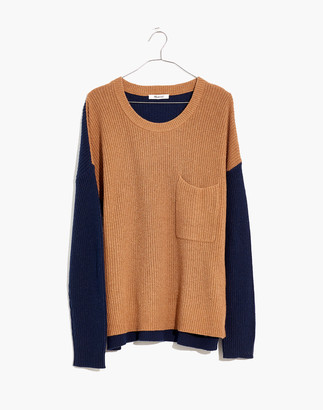 Madewell Thompson Pocket Pullover Sweater in Colorblock