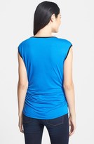 Thumbnail for your product : Vince Camuto Contrast Trim Keyhole Top