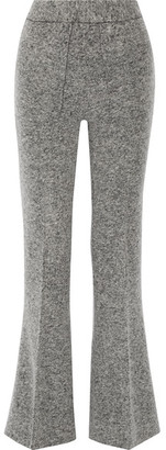 By Malene Birger Vassionah Boiled Wool-blend Flared Pants - Gray