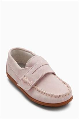 Next Boys Plum Suede Penny Loafers (Younger)
