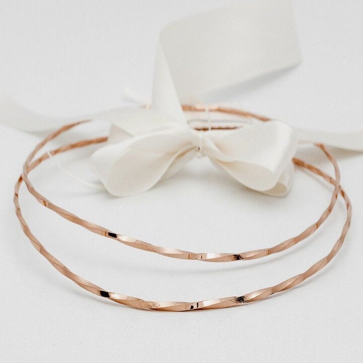 Etsy Rose Gold Plated Wedding Stefana Twisted Bridal Crowns