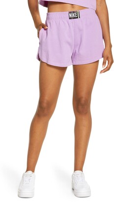 purple nike biker shorts