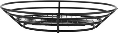 G.E.T. 4-38804 – 11" X 8" Oval Basket W/ Raised Grid Base, 2.25" Tall