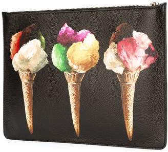 Dolce & Gabbana ice-cream print clutch