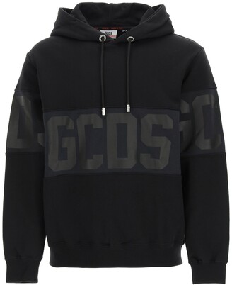 GCDS Hoodie With Logo Band - ShopStyle