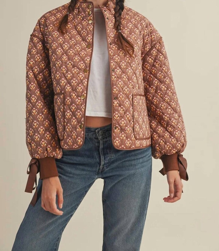 En Merci Jackie Jacket In Brown