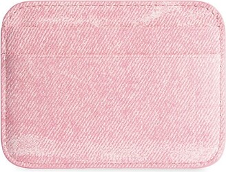 Balenciaga Cash Large Long Coin And Card Holder Denim Printed