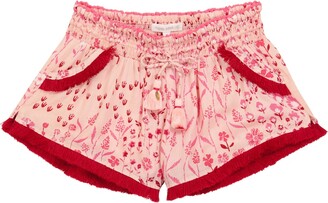 Poupette St Barth Kids Lulu floral shorts