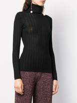 Thumbnail for your product : M Missoni Fitted Roll Neck Top