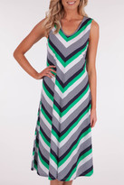 Thumbnail for your product : Yarra Trail Chevron Stripe Maxi Dress