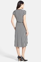 Thumbnail for your product : Anne Klein Houndstooth Faux Wrap High/Low Dress (Regular & Petite)