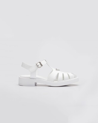 Prada Brushed Leather Fisherman Sandals - ShopStyle