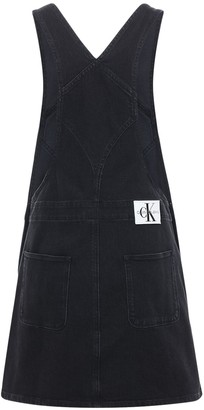 Calvin Klein Jeans Cotton Denim Mini Overalls