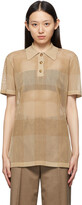 Thumbnail for your product : Burberry Beige Zadey Check Polo