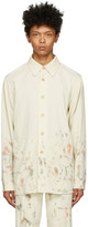 Thumbnail for your product : AURALEE Off-White Painted Gabardine Max Shirt