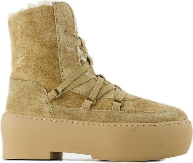 Gia Borghini Chunky Sole Lace-Up Boots