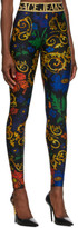 Thumbnail for your product : Versace Jeans Couture Jeans Couture Black Baroque Flower Leggings