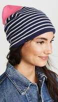 Thumbnail for your product : Plush Fleece Lined Striped Beanie Hat