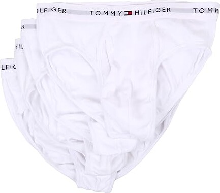 Tommy Hilfiger Cotton Brief 4-Pack Men's Underwear White : LG