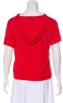 Ellen Tracy Linda Allard Hooded Short Sleeve T-Shirt w/ Tags