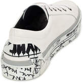Thumbnail for your product : Lanvin Men's Leather Graffiti-Sole Derby Sneakers, White