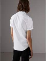 Thumbnail for your product : Burberry Short-sleeved Stretch Cotton Poplin Shirt