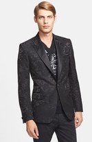Thumbnail for your product : Versace Trim Fit 'Black Baroque' Evening Jacket