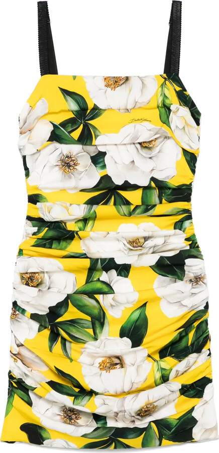 Dolce & Gabbana Floral-Print Mini Dress